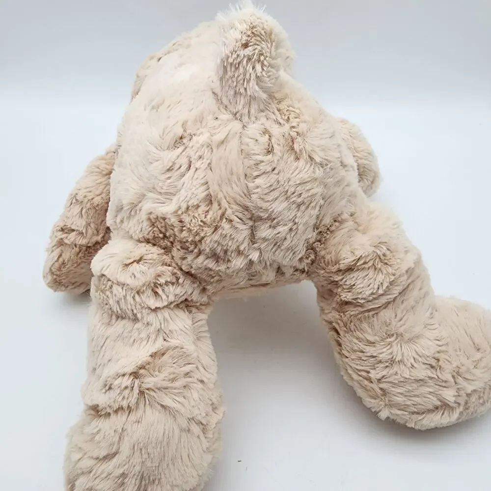 Tan Teddy Bear Rattle Plush Stuffed Animal Lovey Toy 15